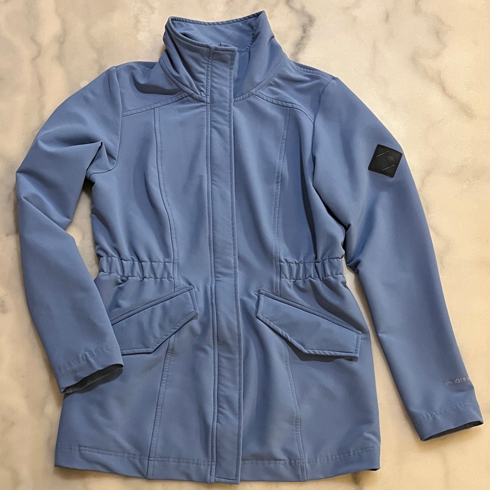 The North Face Waterproof Windwall Women's Utility Jacket in Soft Blue